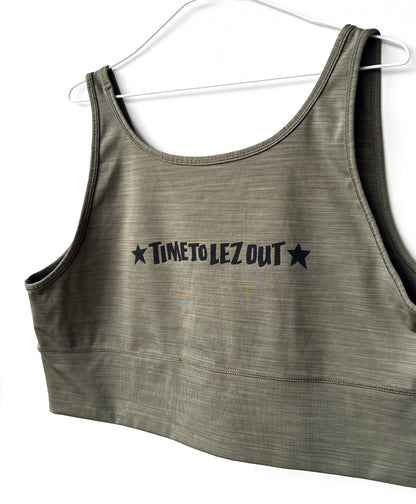 Lez Out Cropped Tank