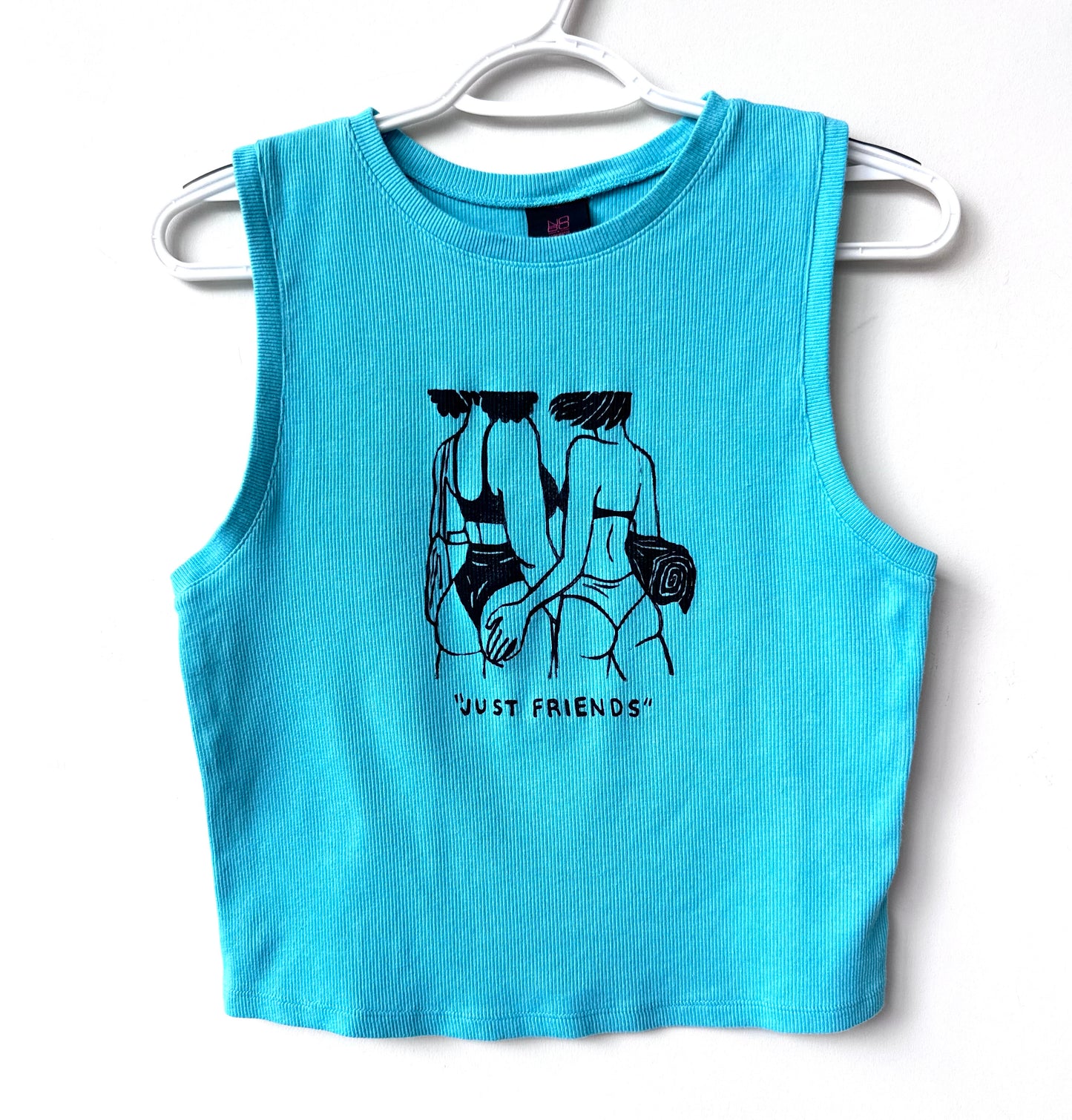 “Just Friends” Beach Babes Cropped Tank