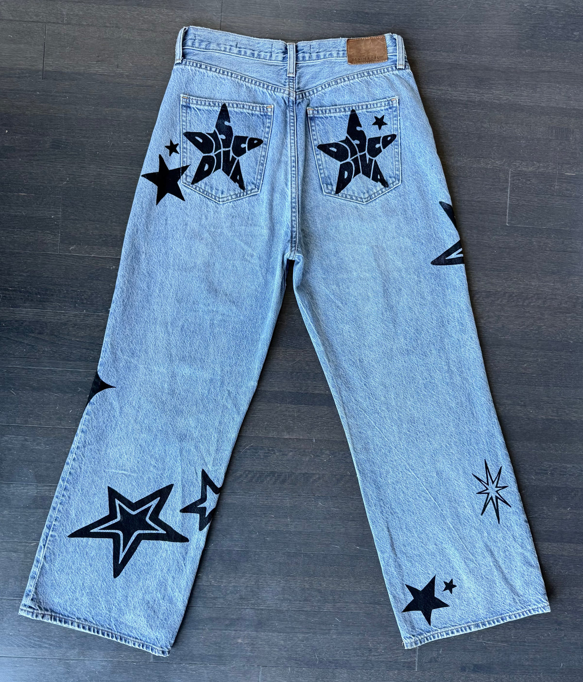 Disco Diva Wide Leg High-Waisted Jeans
