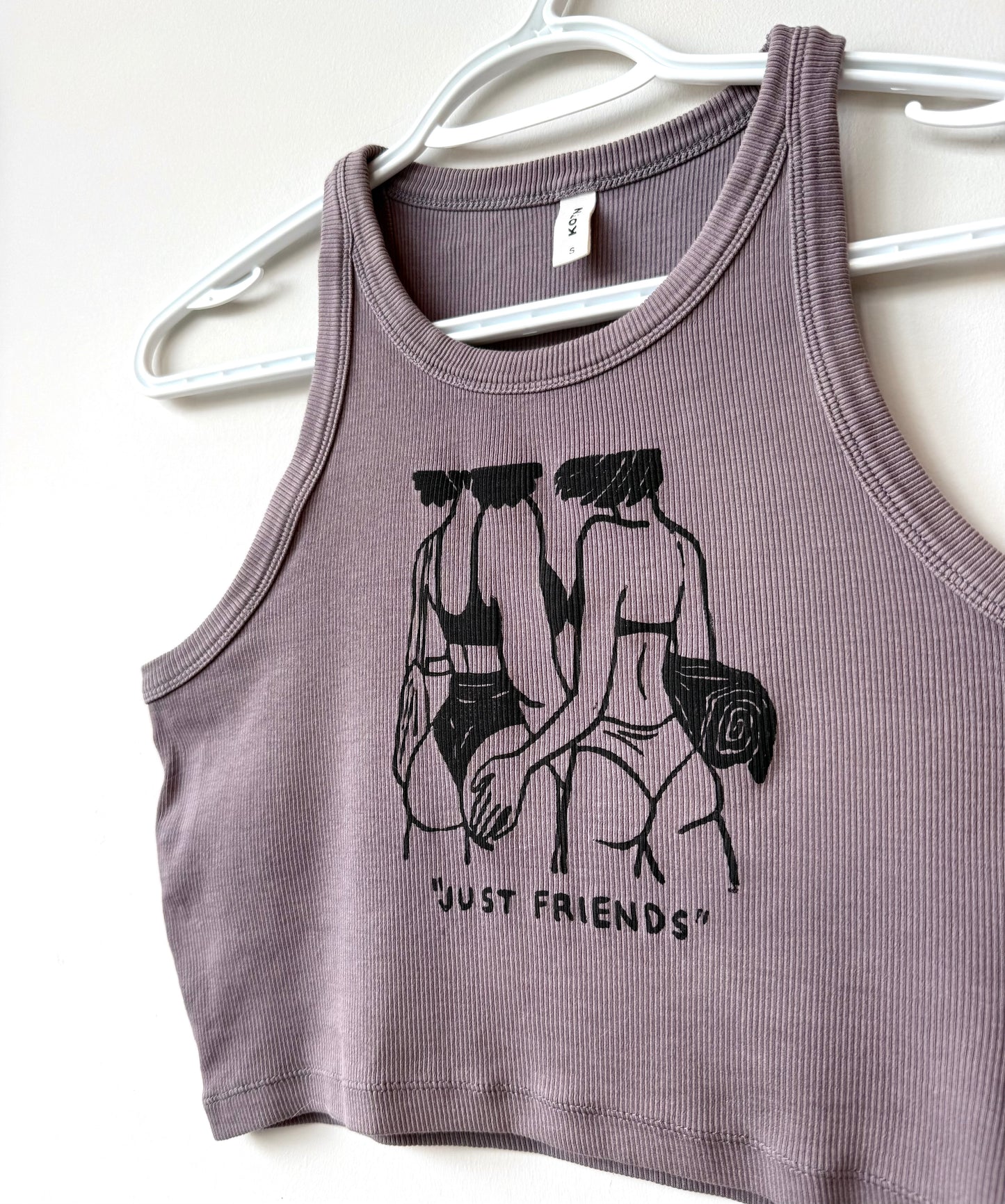 “Just Friends” Beach Babes Cropped Tank