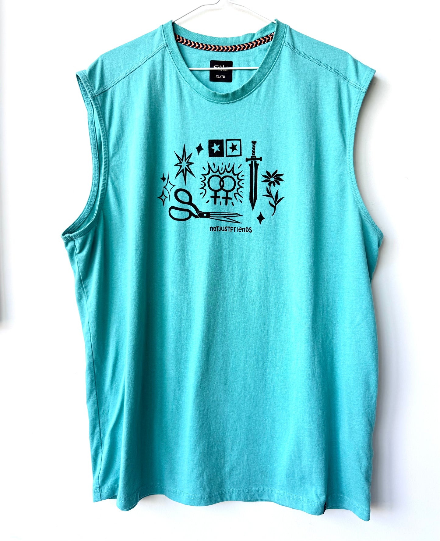 Patchwork Printed Sleeveless Top