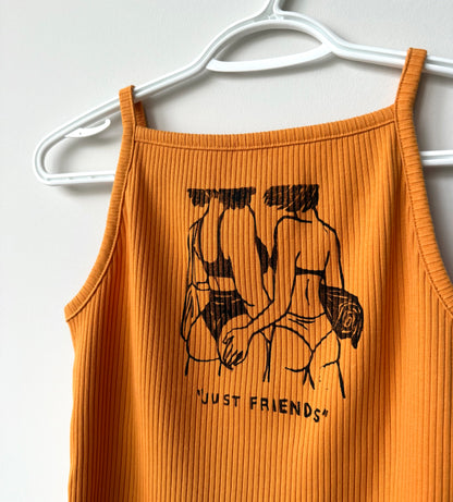 “Just Friends” Beach Babes Ribbed Tank Top
