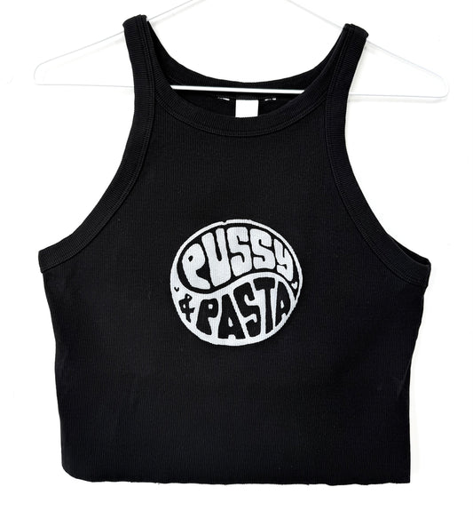 Pussy & Pasta Cropped Tank