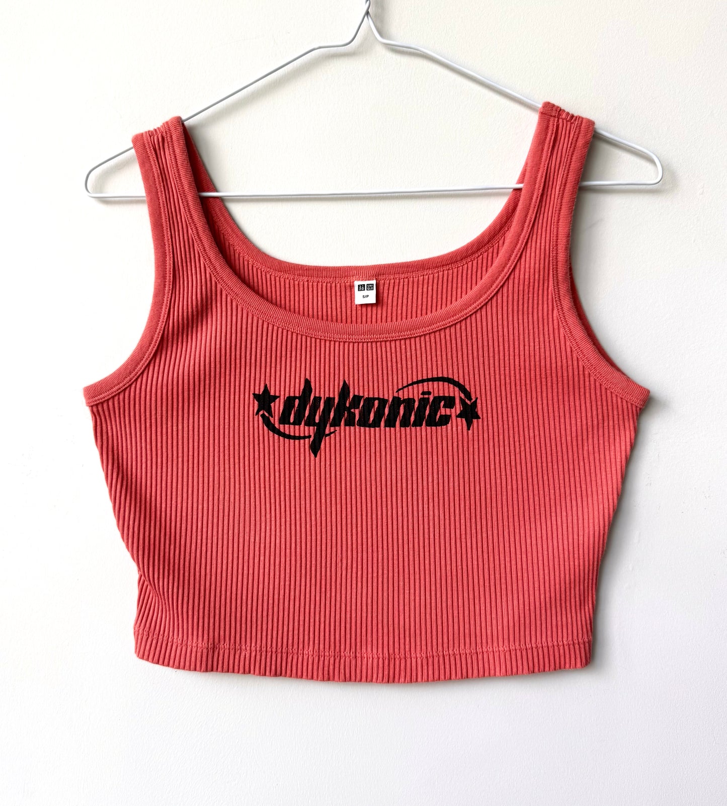 Dykonic Cropped Ribbed Tank