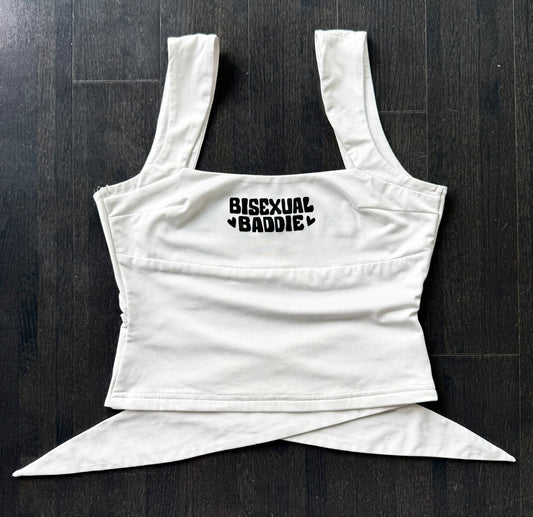 Bisexual Baddie Open-Back Tie-Up Tank