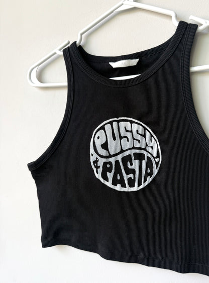 Pussy & Pasta Cropped Tank