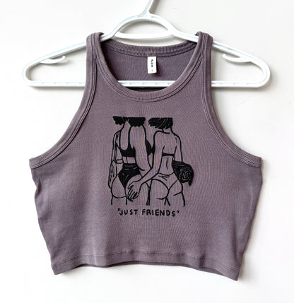 “Just Friends” Beach Babes Cropped Tank