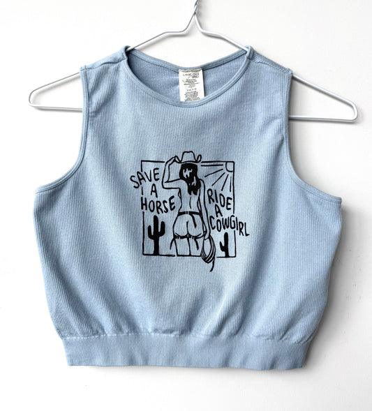 Cowgirl Cropped Tank