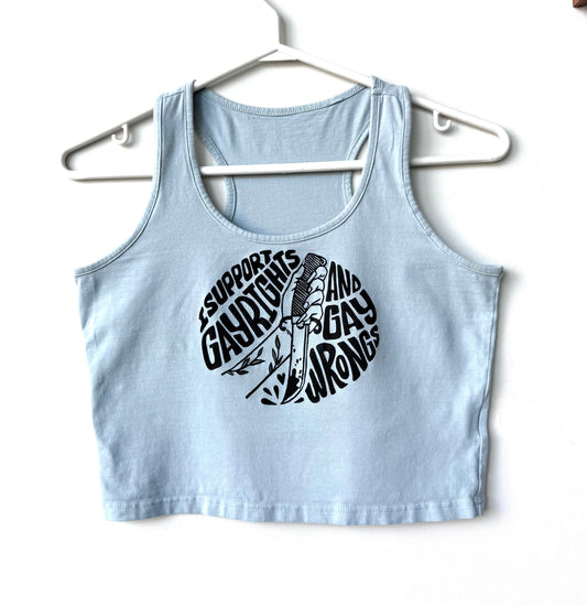 Gay Wrongs Cropped Tank