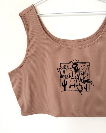 Cowgirl Cropped Tank