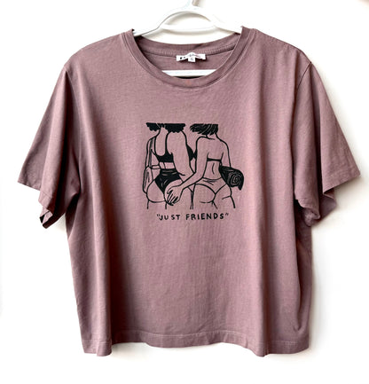 “Just Friends” Beach Babes Semi-Cropped T Shirt