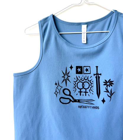 Patchwork Printed Tank Top