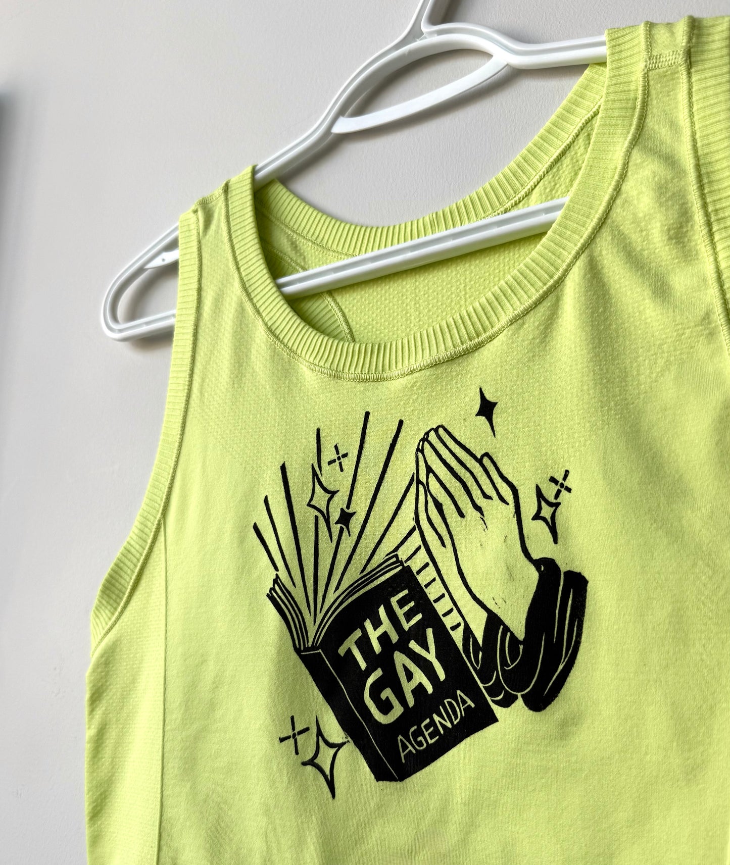 Gay Agenda Cropped Athletic Tank