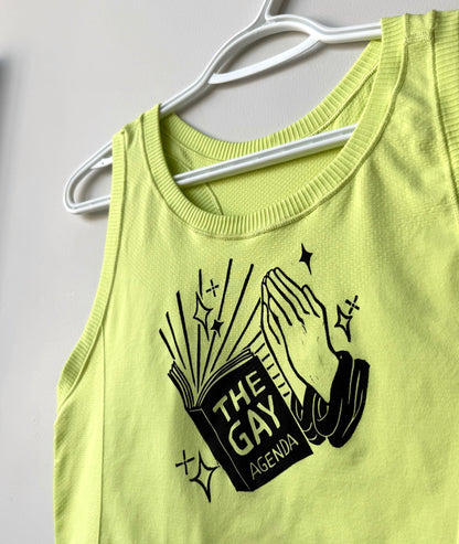 Gay Agenda Cropped Athletic Tank