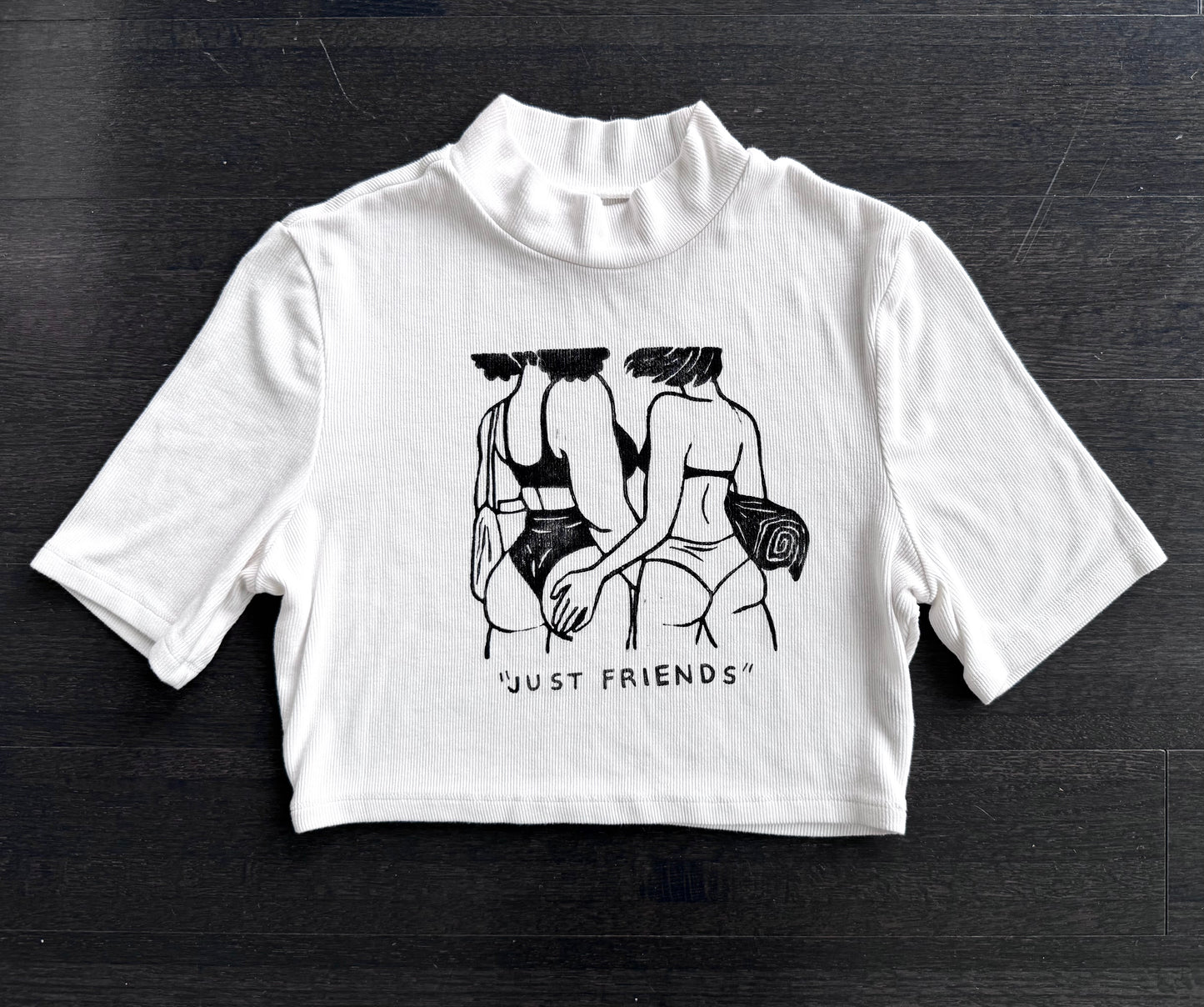 “Just Friends” Beach Babes Cropped T