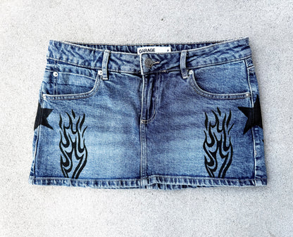 Lesbian Princess Denim Mini Skirt