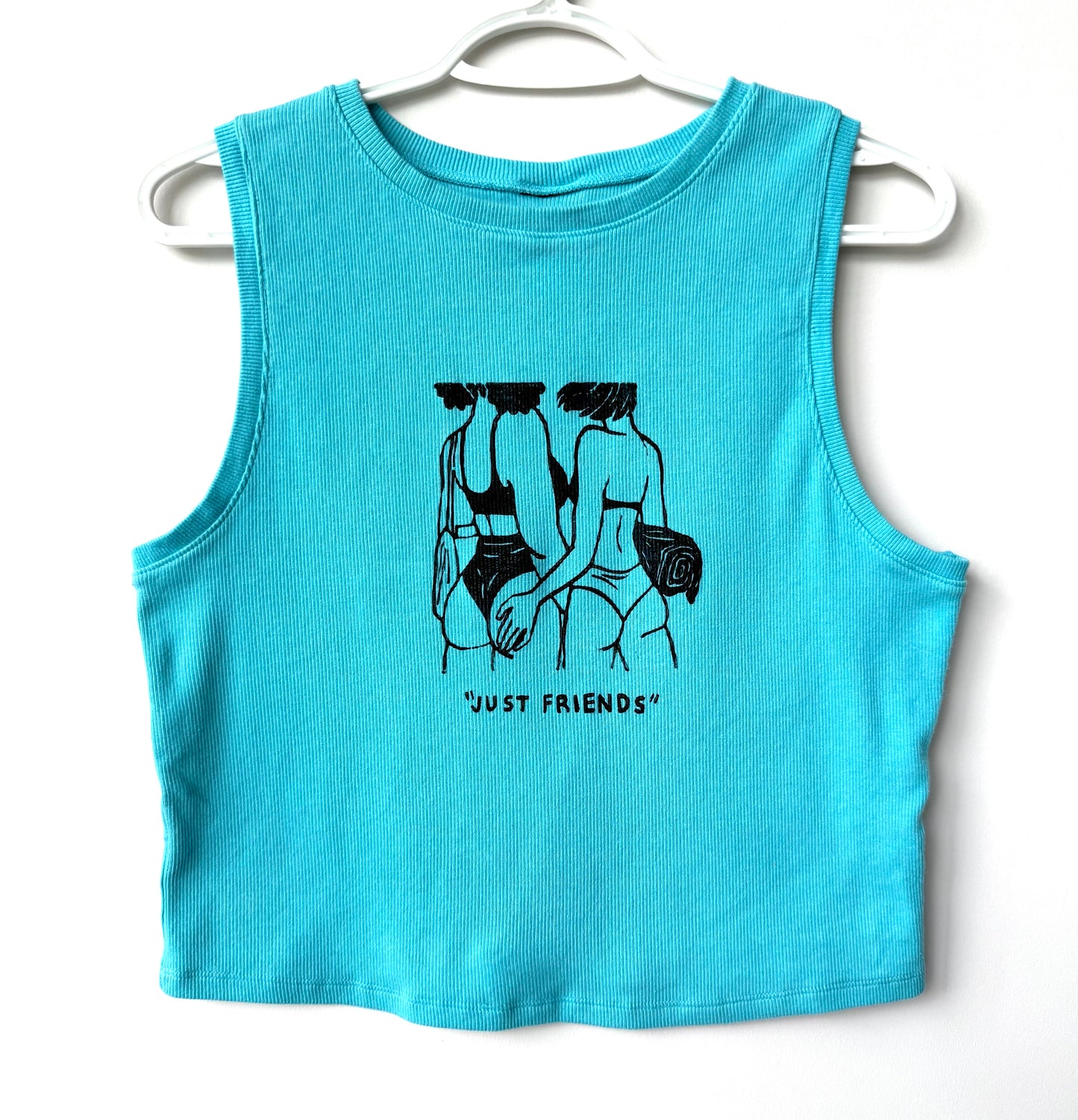 “Just Friends” Beach Babes Cropped Tank