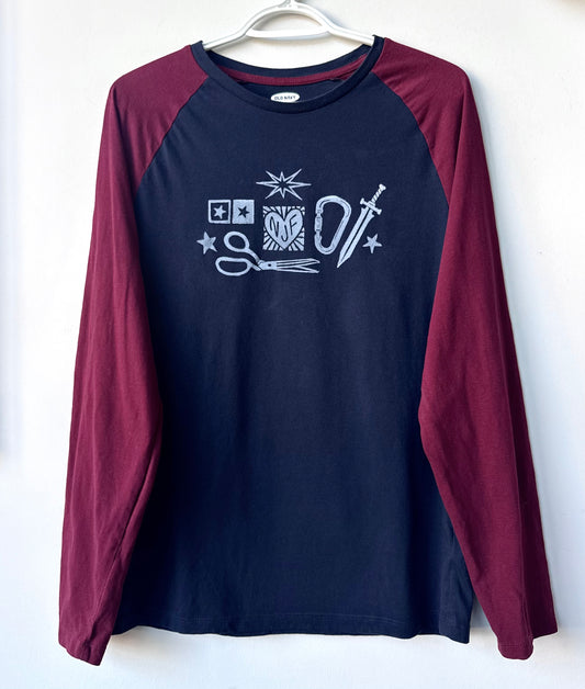 Patchwork Printed Long Sleeve
