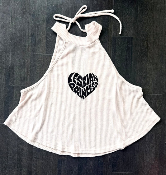 Lesbian Princess Flowy Halter Top