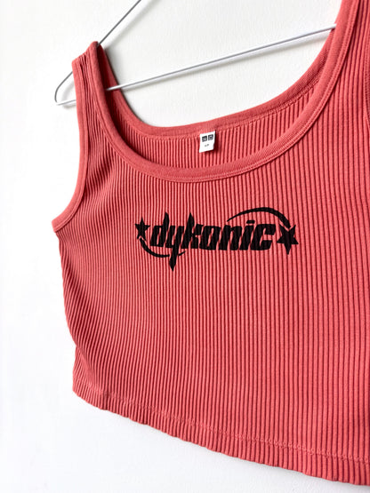 Dykonic Cropped Ribbed Tank