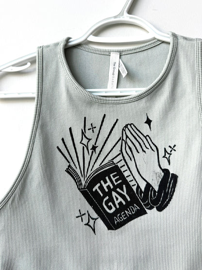 Gay Agenda Cropped Tank