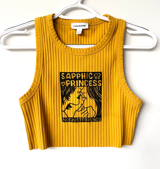 Sapphic Princess Extra-Cropped Tank