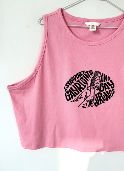 Gay Wrongs Cropped Tank