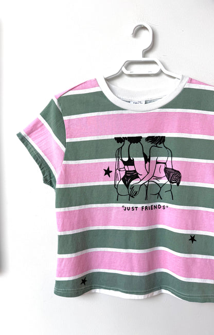 Beach Babes Striped Baby T