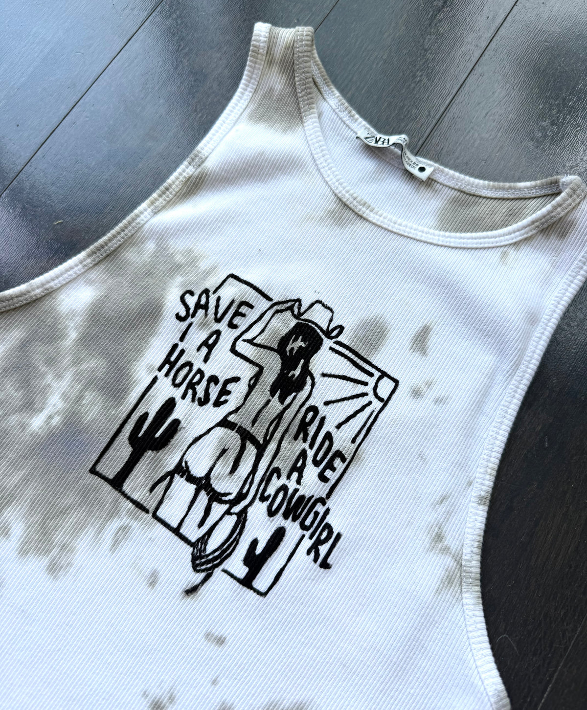 Cowgirl Tie-Die Tank Top