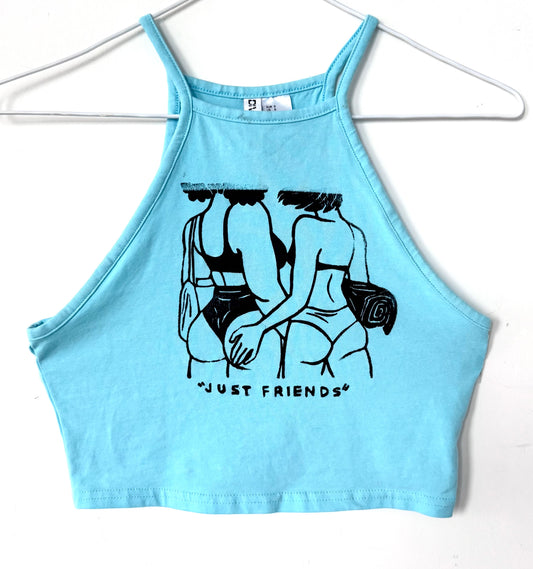 “Just Friends” Beach Babes Cropped Tank