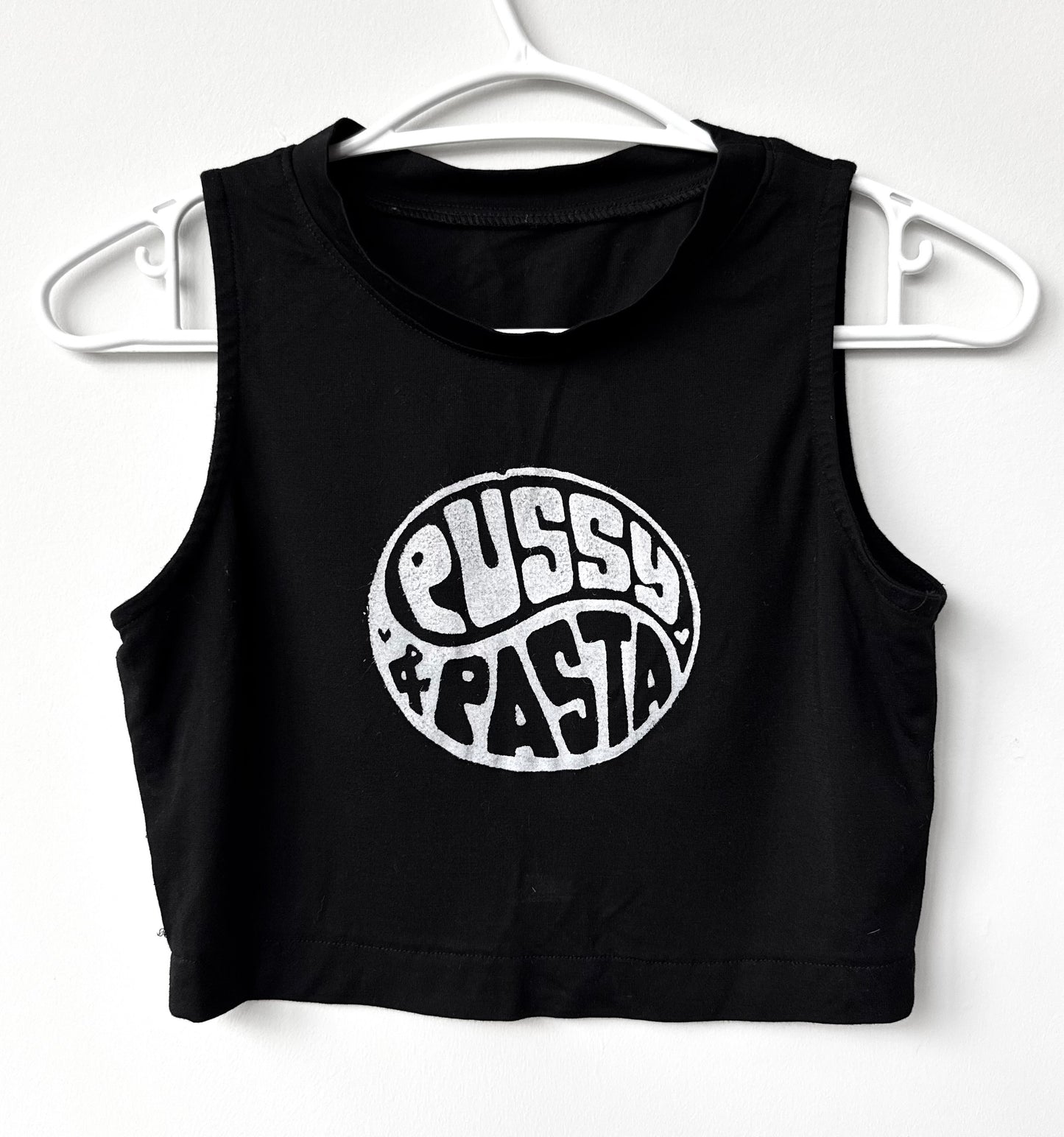 Pussy & Pasta Cropped Tank