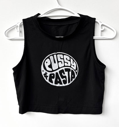 Pussy & Pasta Cropped Tank