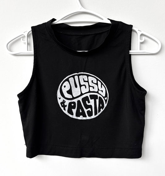 Pussy & Pasta Cropped Tank