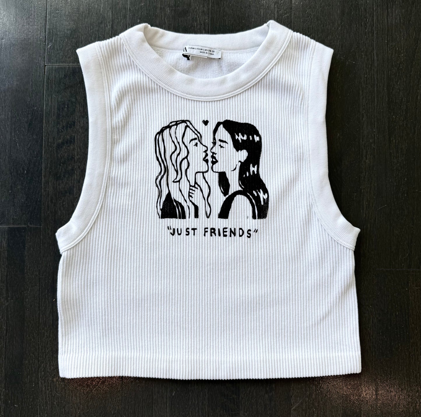 “Just Friends” Cropped Tank