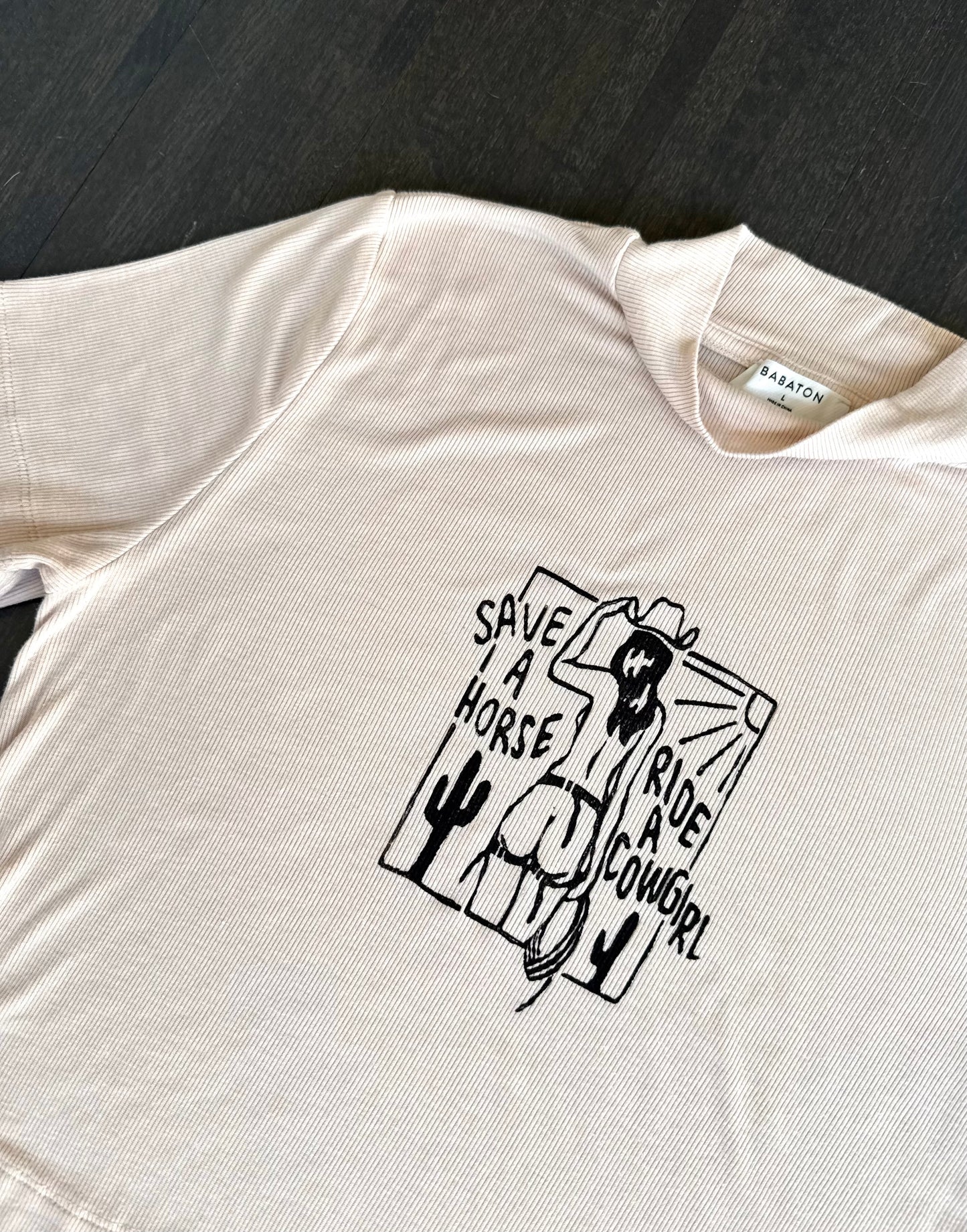 Cowgirl High-Neck Baby T