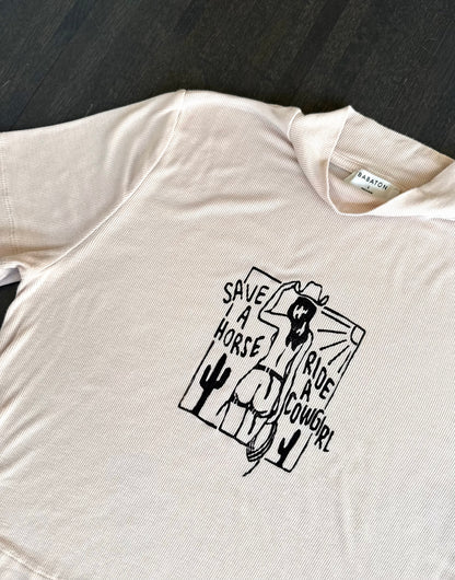 Cowgirl High-Neck Baby T