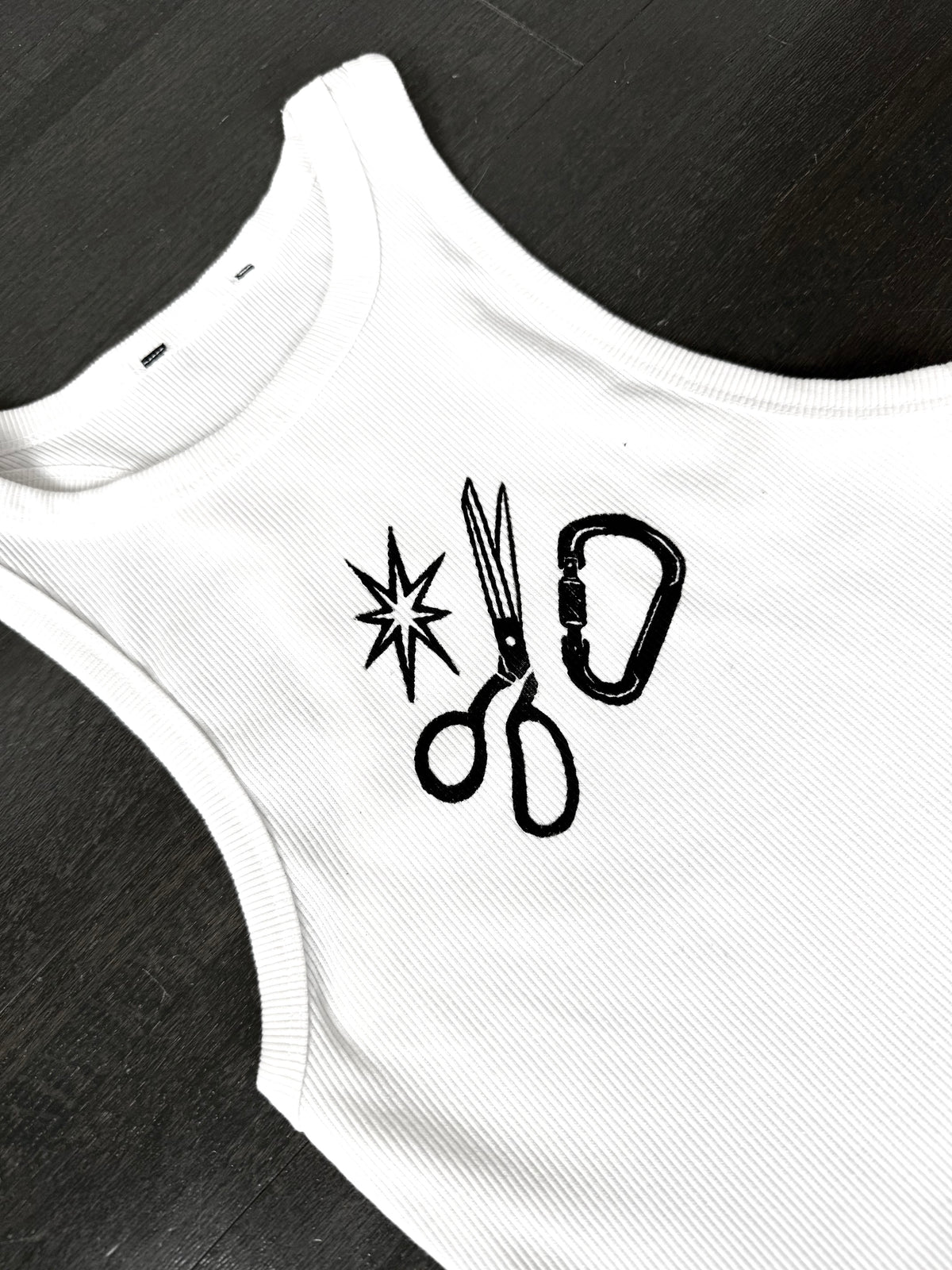 Patchwork Printed Cropped Tank