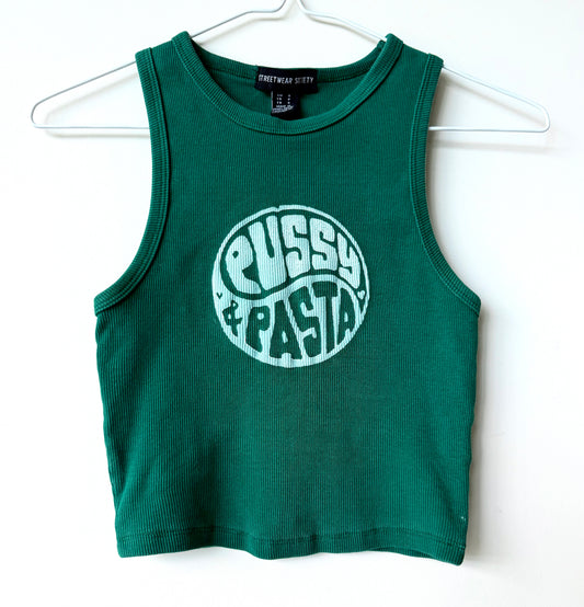 Pussy & Pasta Cropped Tank