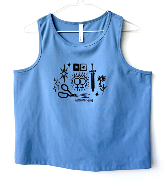 Patchwork Printed Tank Top