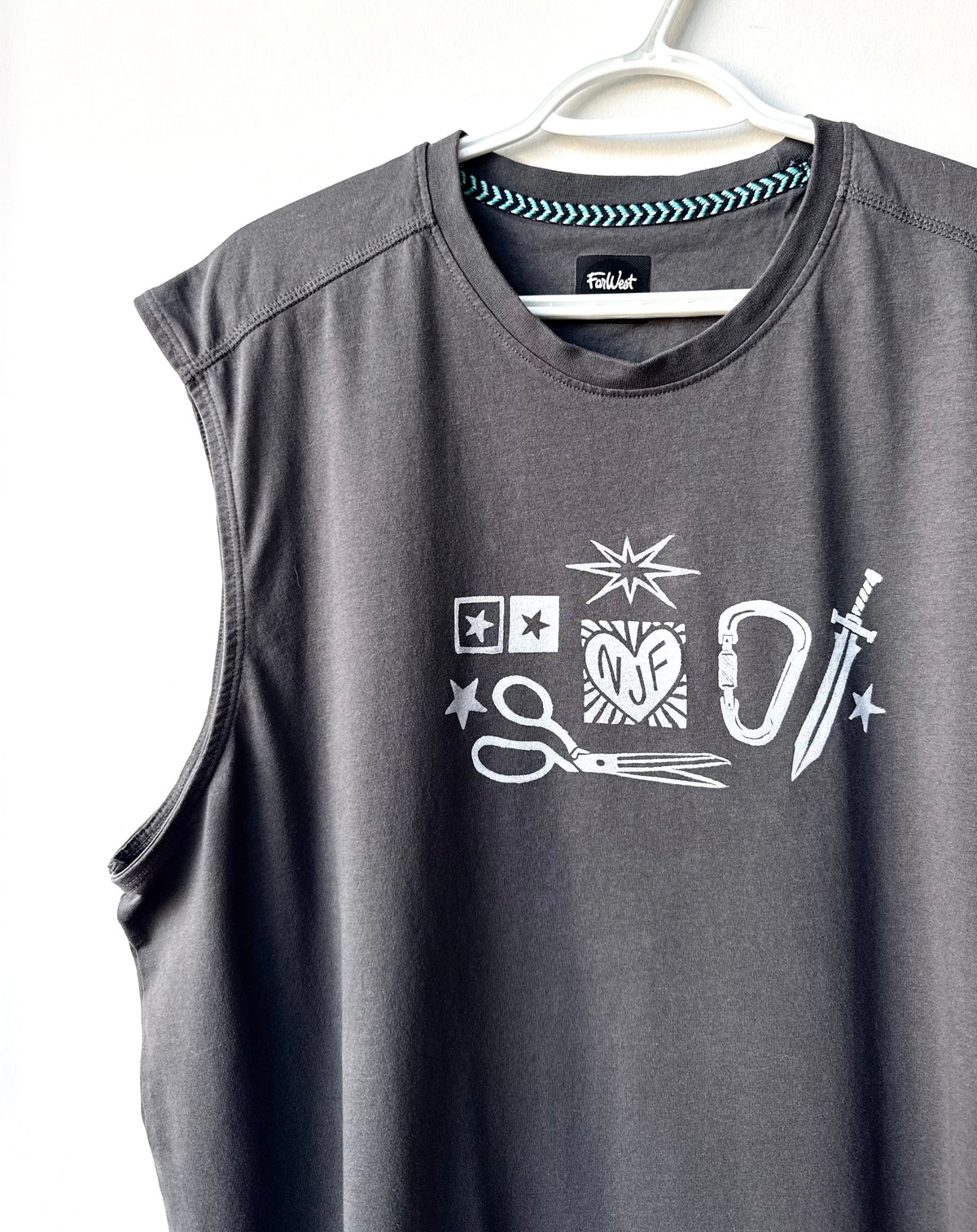 Patchwork Printed Sleeveless Top