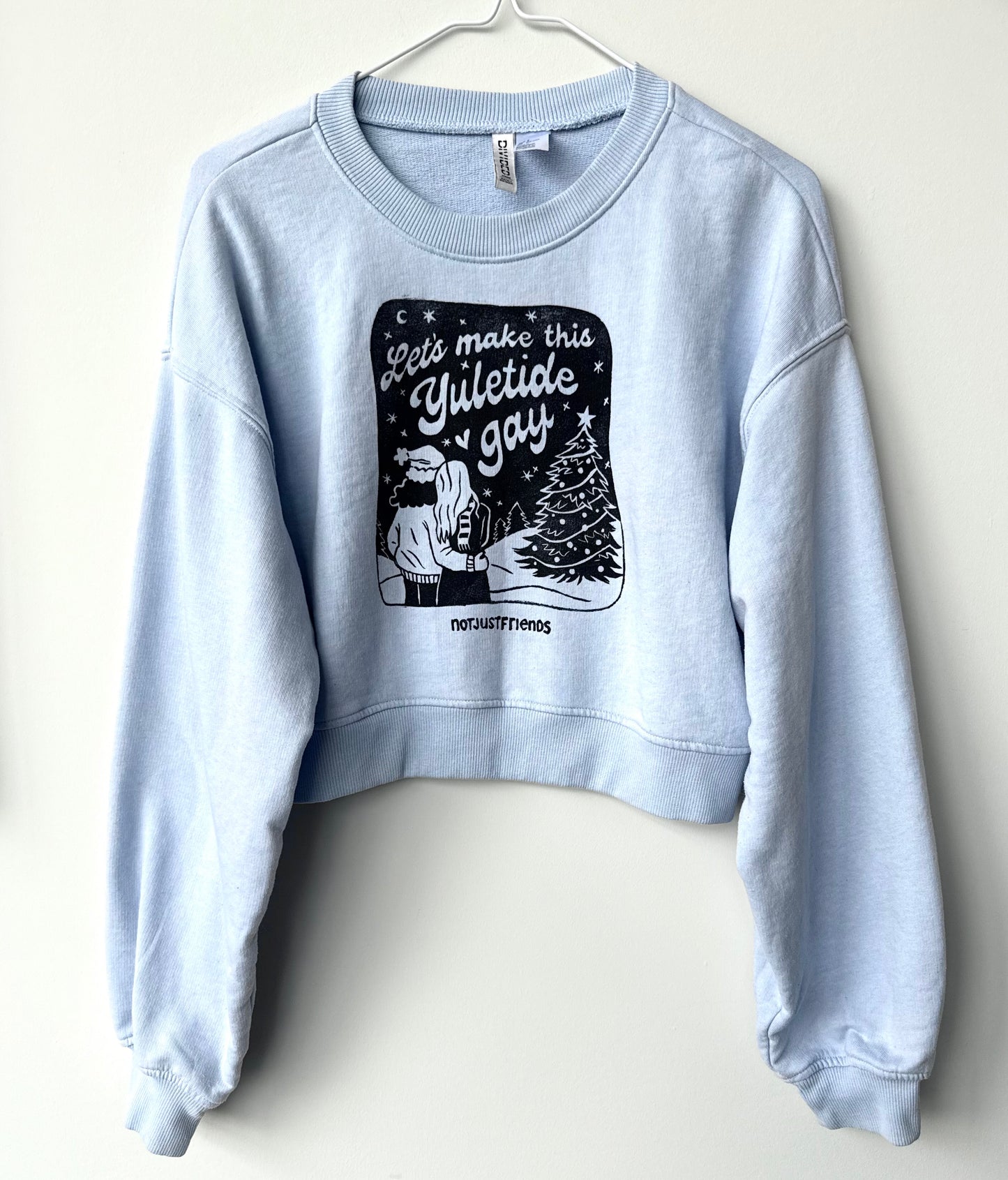 Make The Yuletide Gay Cropped Crewneck