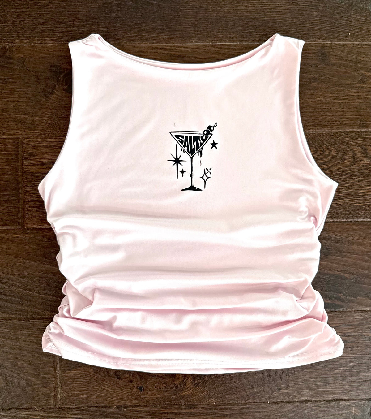 Salty Ruched-Side Tank Top