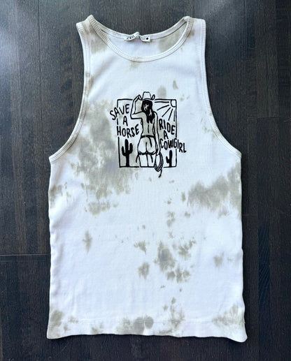 Cowgirl Tie-Die Tank Top