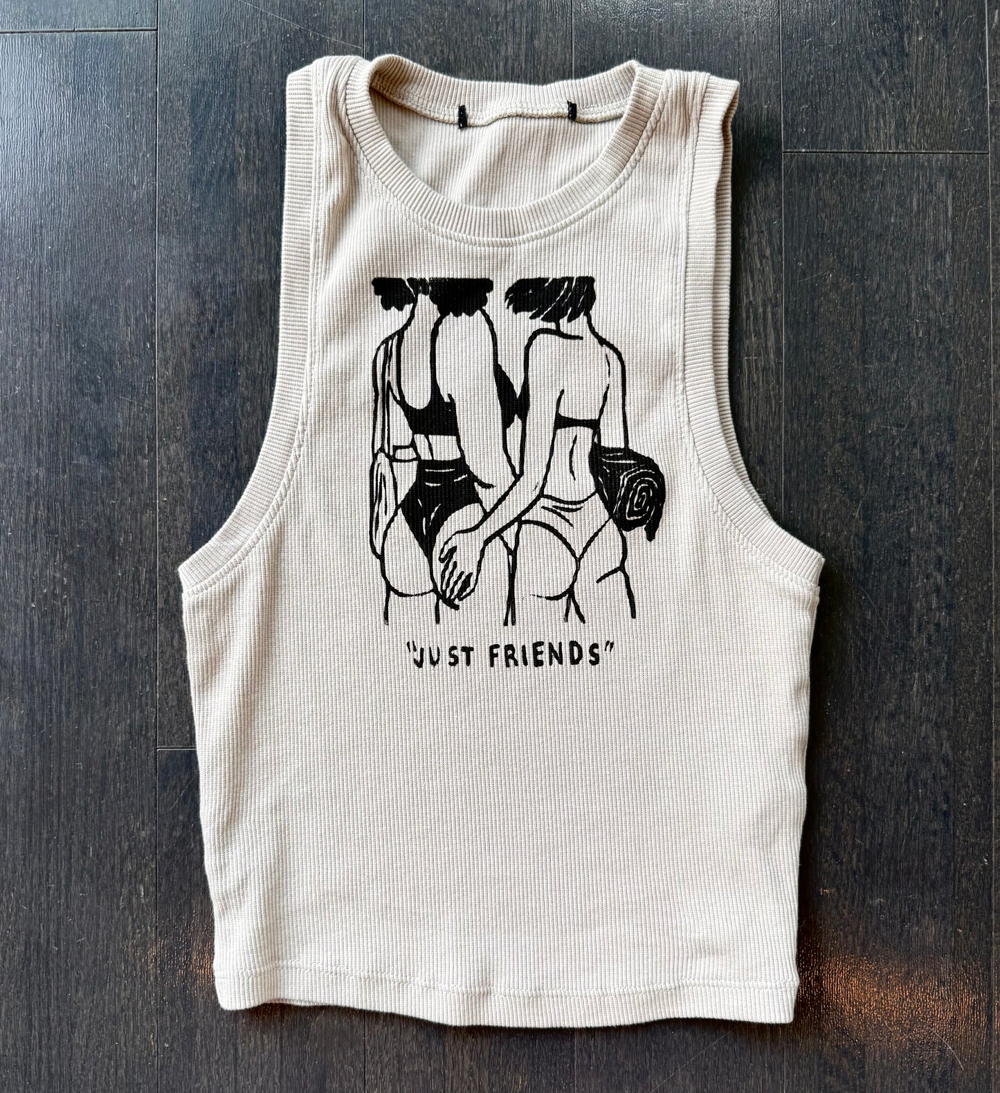 “Just Friends” Beach Babes Cropped Tank