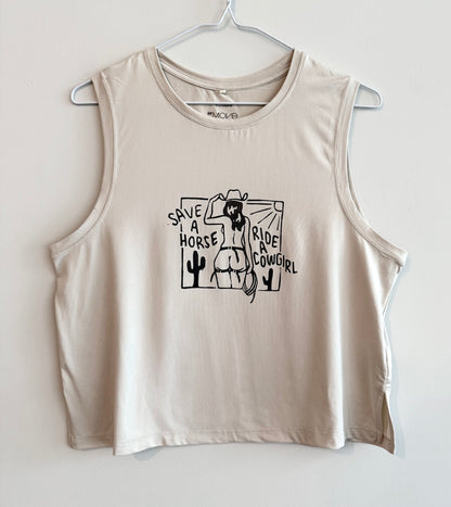 Cowgirl Cropped Athletic Tank