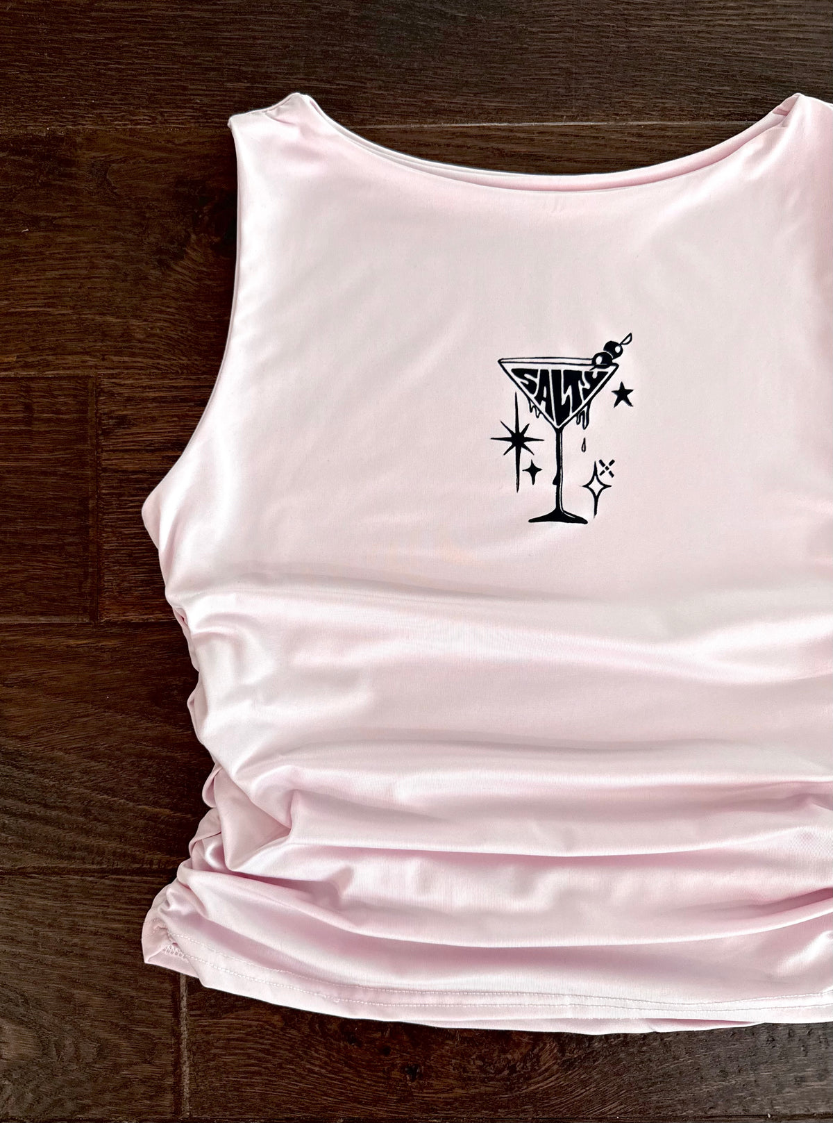Salty Ruched-Side Tank Top
