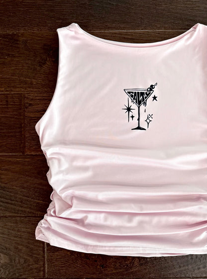 Salty Ruched-Side Tank Top