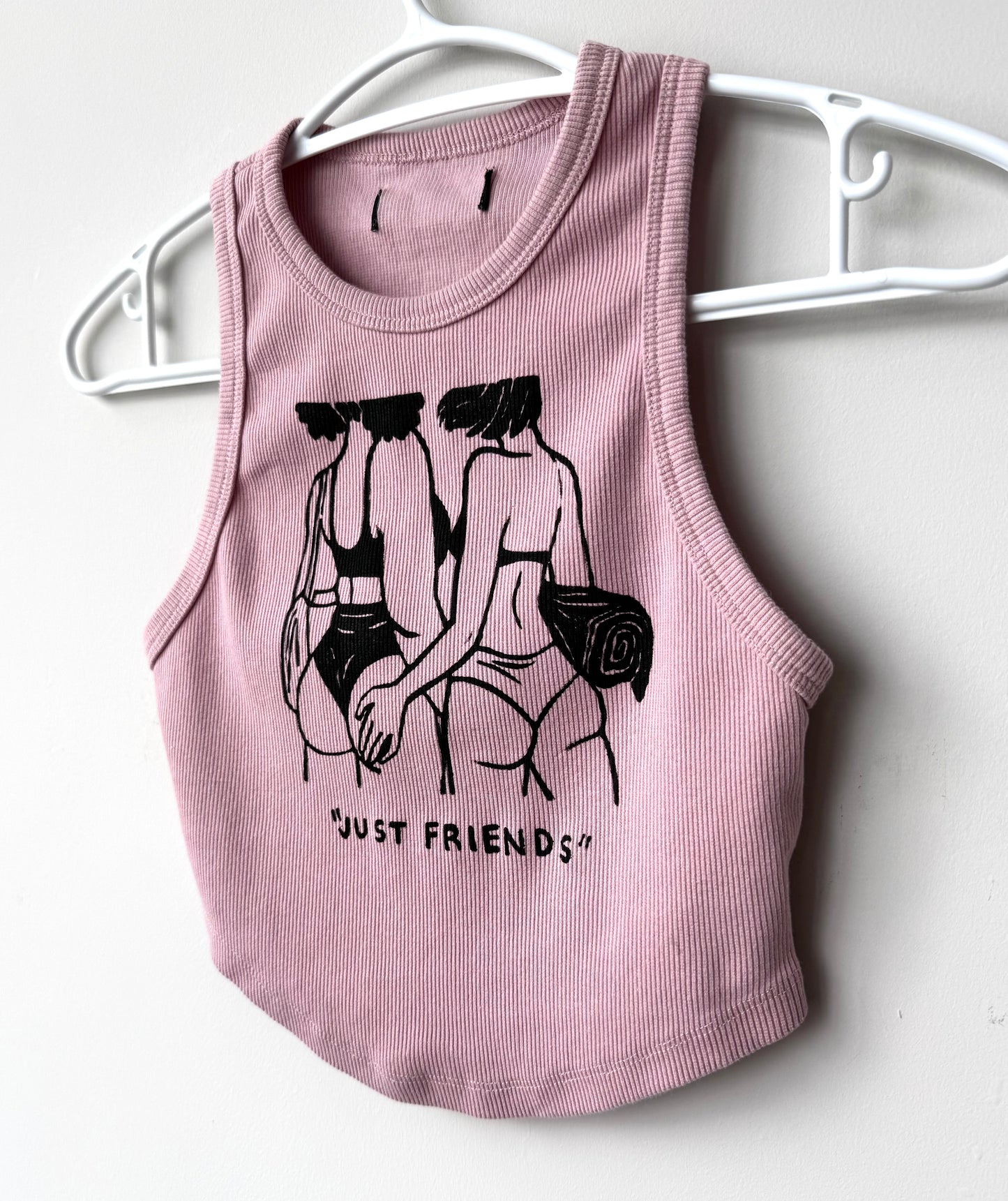 “Just Friends” Beach Babes Cropped Tank