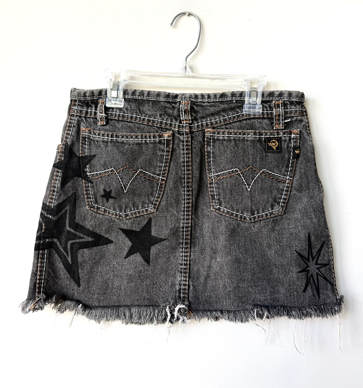 Denim High-Waist Diva Mini Skirt