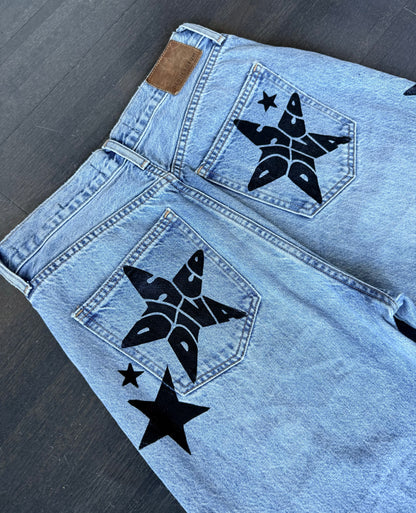Disco Diva Wide Leg High-Waisted Jeans